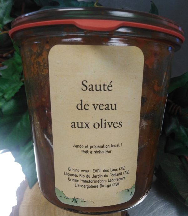 sauté de veau aux olives