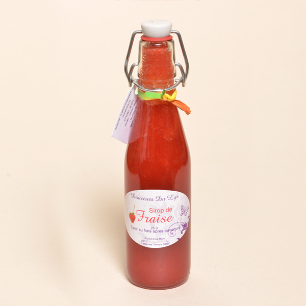 Sirop de fraise - Maison Bruneton Confiture artisanale