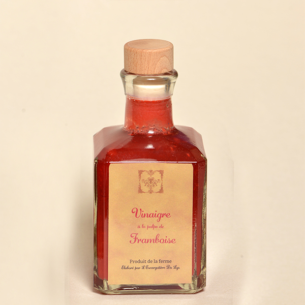 Préparation culinaire à base de Vinaigre à la Pulpe de Framboise - 25 cl